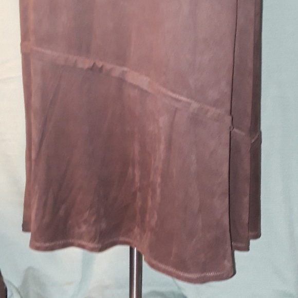 Chiasso Long Soft Brown Maxi Skirt Asymmetrical - Picture 5 of 8